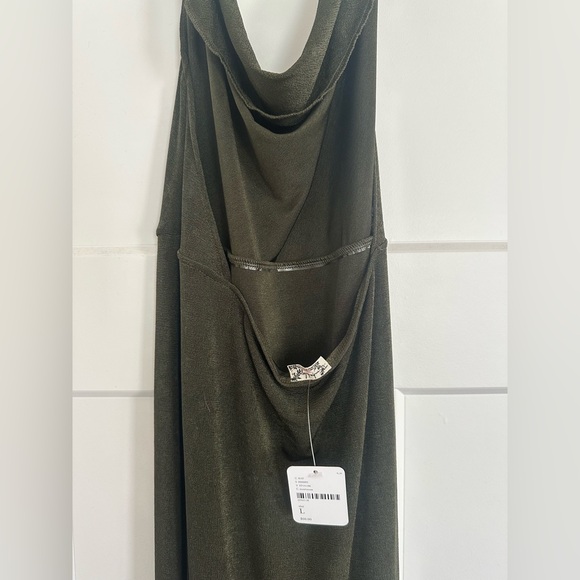 Free People Angelica Slip Dress in Moss Green - Picture 6 of 6